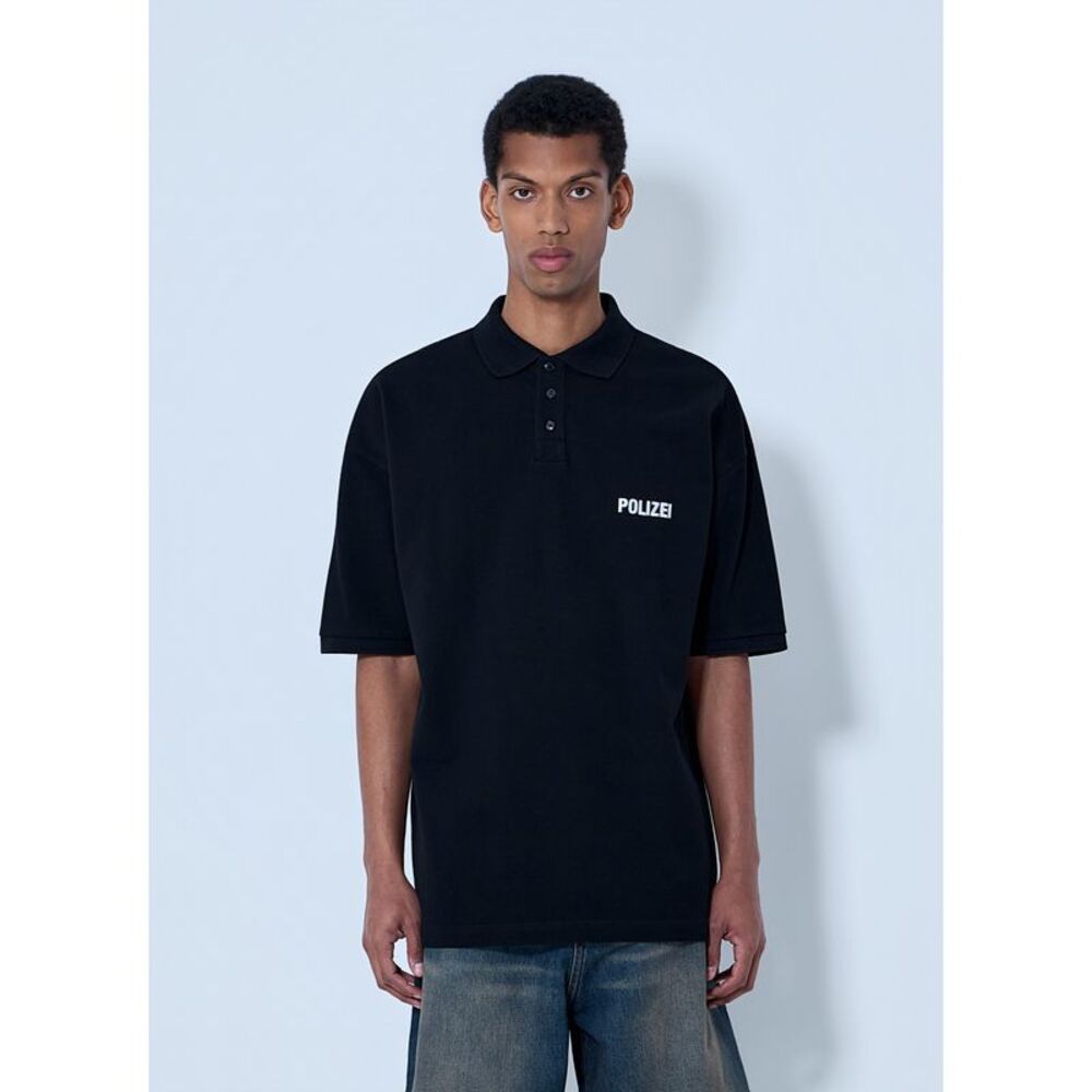 Vetements Men Embroidered Polo Shirt